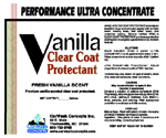 Vanilla Clear Coat Protectant - Ultra Concentrate
